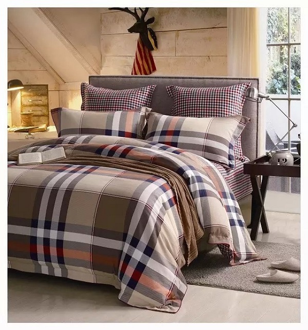 Bộ Chăn Ga Gối Cotton Gỗ Sắc Màu 1